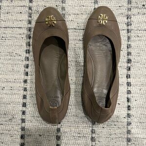 Tory Burch Grey Ballet Flats
